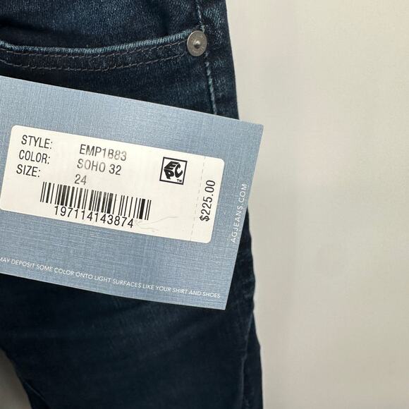 AG JEANS NWT Farrah Boot High Rise Jean in Vapor Wash in Soho // 24 x32 - Picture 8 of 13